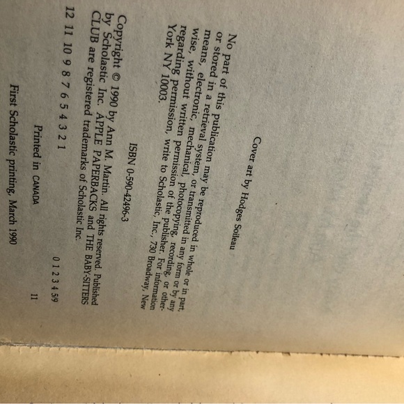 Vintage lot of 7 The Babysitters Club Books 1980/90’s Scholastic - Picture 13 of 15